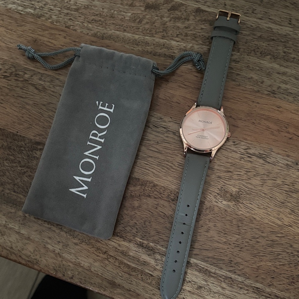 Gray and Rose Gold Women’s Watch